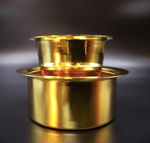 Traditional Pure Brass Davara Tumbler - Image 2